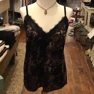 New velvet cami tank top